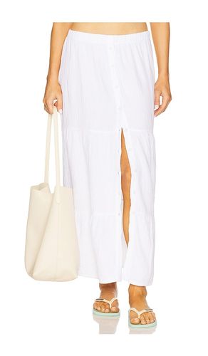 Tiered Button Front Maxi Skirt in . Size M, S, XL, XS - Bobi - Modalova