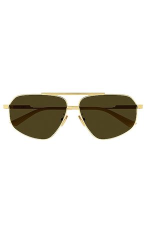 Full Metal Sunglasses in - Bottega Veneta - Modalova
