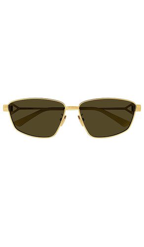 New Triangle Cat Eye Metal Sunglasses in - Bottega Veneta - Modalova