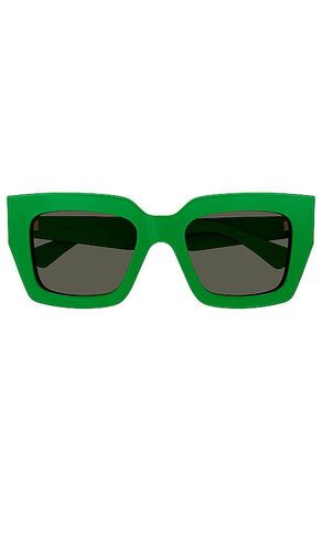 Gafas de sol square en color verde talla all en - Green. Talla all - Bottega Veneta - Modalova