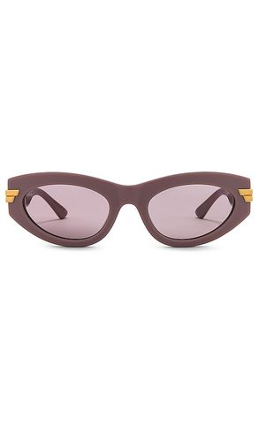 Bold Ribbon Cat Eye Sunglasses in - Bottega Veneta - Modalova