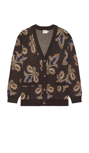 Paisley Wool Grandad Cardigan in . Size M, S, XL/1X - Bound - Modalova