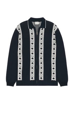 Chain full zip knit polo en color talla L en - Navy. Talla L (también en M, S, XL/1X) - Bound - Modalova