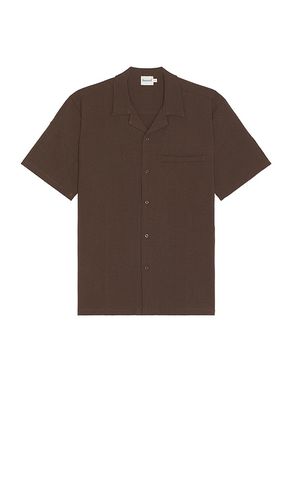 Heavy cuban textured shirt in color brown size L in - Brown. Size L (also in M, S, XL/1X) - Bound - Modalova