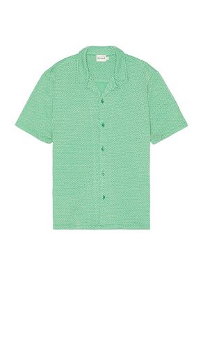 Diamond cuban short sleeve shirt in color green size L in - Green. Size L (also in M, S, XL/1X) - Bound - Modalova