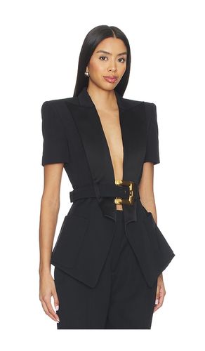 Tailored Grain De Poudre Jacket in & Noir in . Taglia 36. Also in 38 - BALMAIN - Modalova