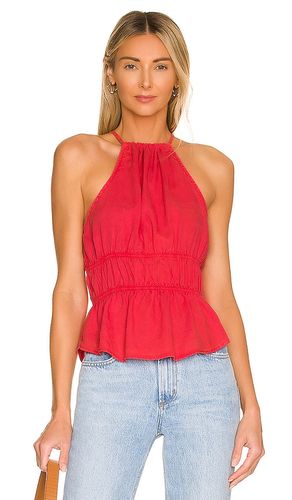 Smocked waist halter top en color rojo talla L en - Red. Talla L (también en M, S, XS) - Bella Dahl - Modalova
