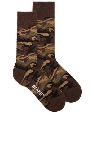 Melange camo socks in color brown size all in - Brown. Size all - Beams Plus - Modalova