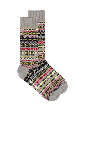 Beams Plus Fair Isle Socks in Grey - Beams Plus - Modalova