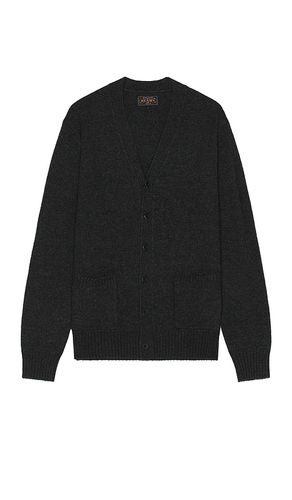 Cardigan elbow patch 7g in color black size S in - Black. Size S (also in XL/1X) - Beams Plus - Modalova