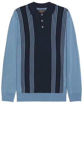 Knit polo stripe 12g en color talla L en - Blue. Talla L (también en XL/1X) - Beams Plus - Modalova