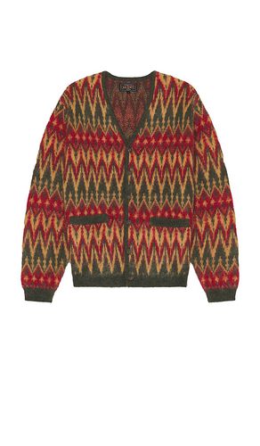 Cardigan Double Jacquard Chevron Pattern in . Size M, S - Beams Plus - Modalova