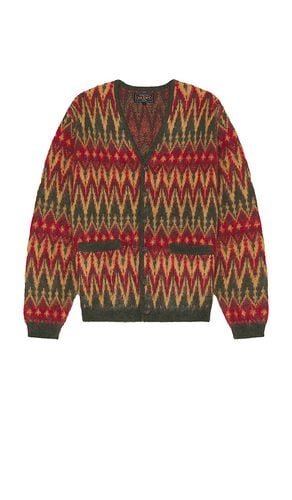 Cardigan Double Jacquard Chevron Pattern in . Taglia M, S - Beams Plus - Modalova