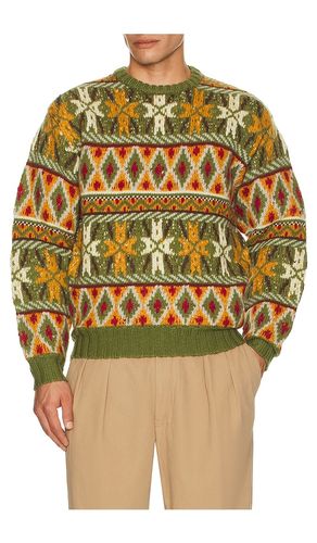 Crew Fair Isle Pattern 3G Sweater in . Taglia M. Also in L - Beams Plus - Modalova
