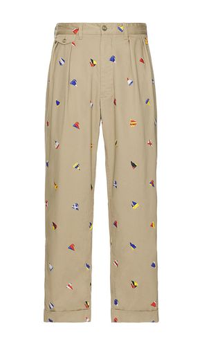 Pleats Trousers Embroidery On Print in . Size XL/1X - Beams Plus - Modalova