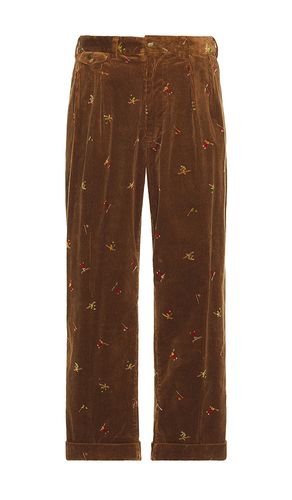 Pleats Trousers Corduroy Embroidery Like On Skier Print in . Size S, XL/1X - Beams Plus - Modalova