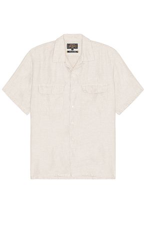 Open Collar Short Sleeve Linen Chambray Shirt in . Size M, L, XL - Beams Plus - Modalova