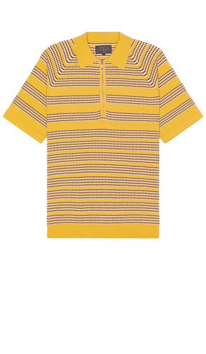 Half zip knit polo jacquard en color talla L en - Yellow. Talla L (también en M, S, XL/1X) - Beams Plus - Modalova