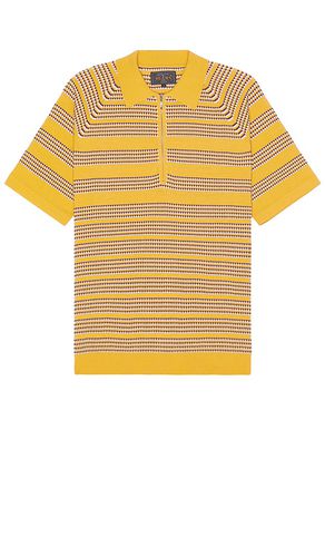 Half zip knit polo jacquard en color talla L en - Yellow. Talla L (también en S, XL/1X) - Beams Plus - Modalova