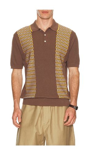 Knit Polo Front Stripe Jacquard in . Size S. Also in M, L, XL - Beams Plus - Modalova