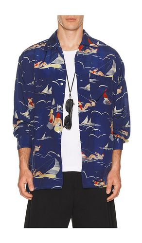 Open Collar Cupro Print in . Size S. Also in L - Beams Plus - Modalova