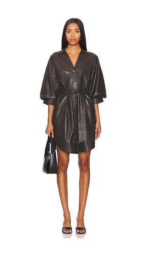 Kate Belted Vegan Leather Shirt Dress in . Size XS - Brochu Walker - Modalova