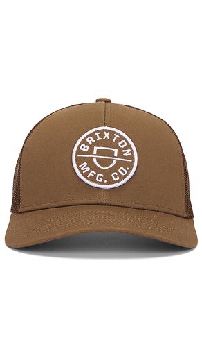 Crest netplus mp trucker hat in color brown size all in - Brown. Size all - Brixton - Modalova