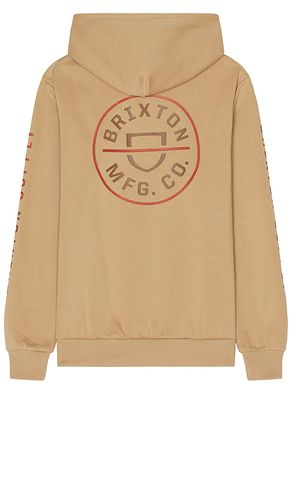 Crest hoodie in color tan size L in & - Tan. Size L (also in M, S) - Brixton - Modalova