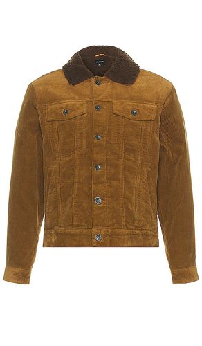 Builders Cable Stretch Sherpa Lined Trucker Jacket in . Size M - Brixton - Modalova