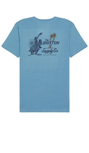Austin short sleeve tailored tee in color blue size M in - Blue. Size M (also in S) - Brixton - Modalova