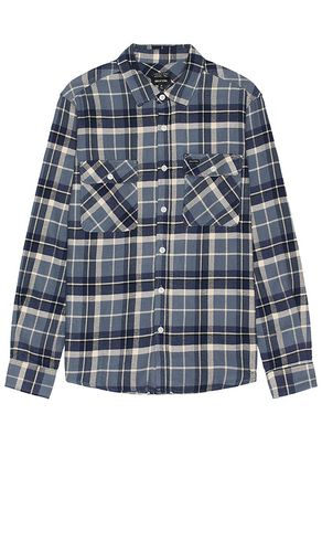 Bowery flannel shirt in color blue size M in & - Blue. Size M (also in S) - Brixton - Modalova