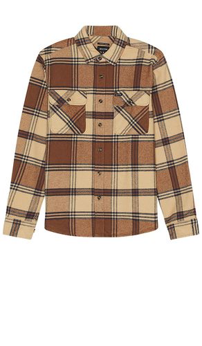 Bowery heavy weight flannel in color brown size L in & - Brown. Size L (also in M, S) - Brixton - Modalova
