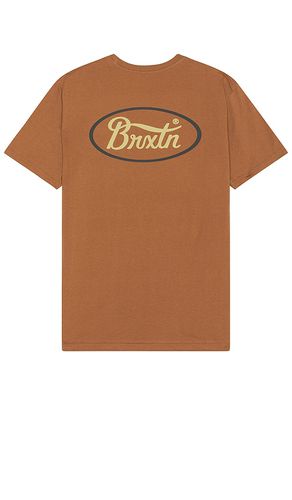 Parsons short sleeve tailored tee in color brown size L in - Brown. Size L (also in M, S) - Brixton - Modalova