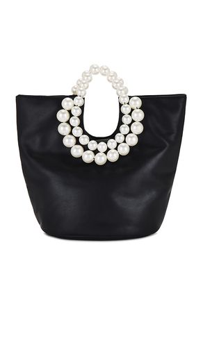 Bolso de mano de piel con detalle de perla bella en color talla all en - Black. Talla all - BTB Los Angeles - Modalova