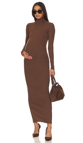 Long Sleeve Rib Maternity Dress in . Taglia S - BUMPSUIT - Modalova