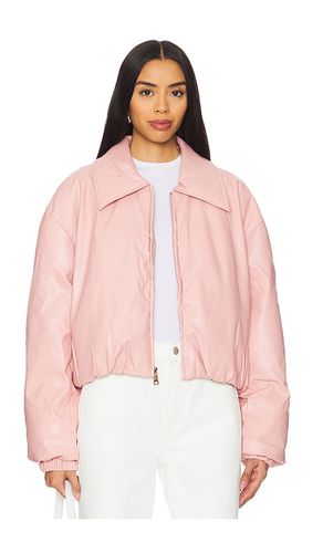 Chaqueta bomber de cuero elsa en color rubor talla L en - Blush. Talla L (también en M, S, XS) - Bubish - Modalova