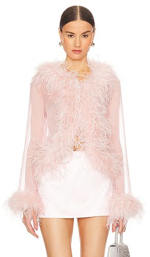 Gigi feather blouse in color size 10/M in - . Size 10/M (also in 6/XS, 8/S) - Bubish - Modalova