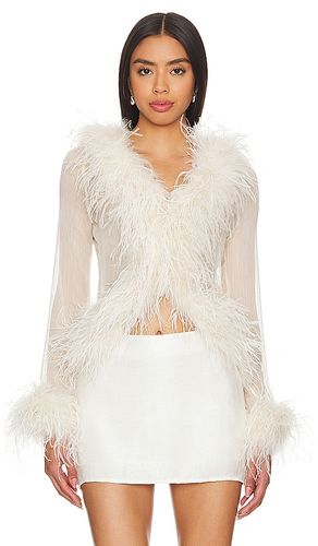 Gigi Feather Blouse in . Size L. Also in XL - Bubish - Modalova