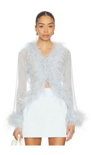 Gigi Sheer Feather Blouse in . Taglia S. Also in M - Bubish - Modalova