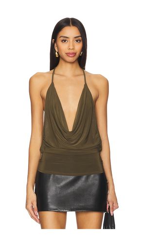 Top cuello holgado elsa en color talla L en - Olive. Talla L (también en M, S, XL) - Bella Venice - Modalova