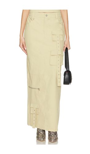 Falda midi camila en color beige talla L en - Beige. Talla L (también en M, S, XL, XS) - BY.DYLN - Modalova