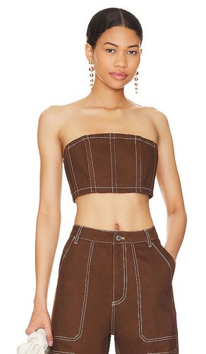 X revolve cooper crop top in color chocolate size M in - Chocolate. Size M (also in S, XS) - BY.DYLN - Modalova