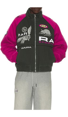 Owl Meets Rat Racing Jacket in . Size M. Also in L, XL/1X, XXL/2X - By Parra - Modalova