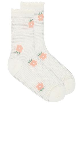 Peach socks in color white size all in - White. Size all - Casa Clara - Modalova