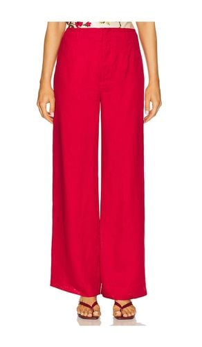 Top de tiro alto pant en color rojo talla 0 en - Red. Talla 0 (también en 00, 10, 12, 2, 4, 6, 8) - CAMI NYC - Modalova