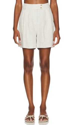 Beckett linen shorts en color crema talla S en - Cream. Talla S (también en L, XL, XS) - Central Park West - Modalova