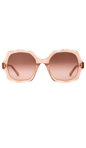 Scalloped square sunglasses in color size all in - . Size all - Chloe - Modalova