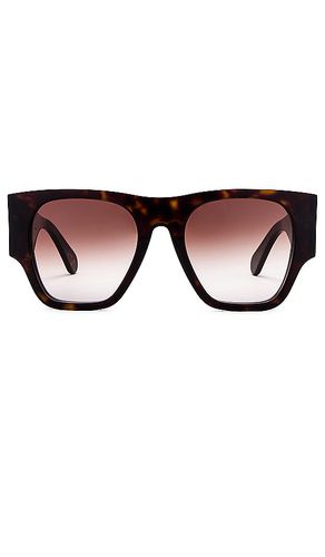 Oversized logo square sunglasses in color brown size all in - Brown. Size all - Chloe - Modalova