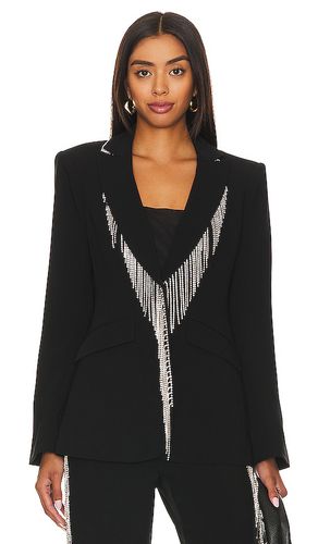 Rhinestone fringe embellished cheyenne blazer en color talla 0 en - Black. Talla 0 (también en 00, 2, 4, 8) - Cinq a Sept - Modalova