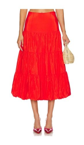 Falda midi pyper en color rojo talla 0 en - Red. Talla 0 (también en 4, 6, 8) - Cinq a Sept - Modalova